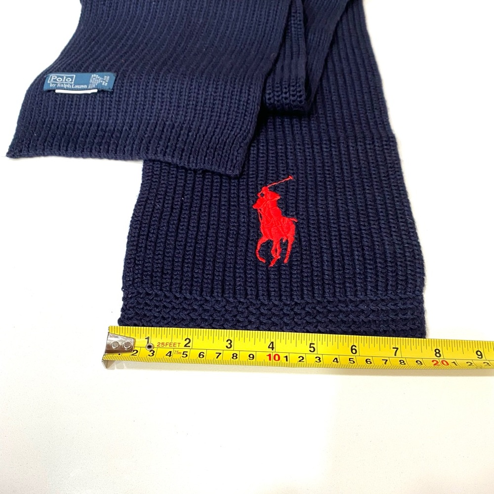 Ralph Lauren hunter blue scarf. NWOT